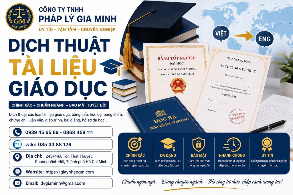 Dịch Thuật Tài Liệu Giáo Dục