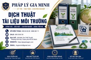 Dịch Thuật Tài Liệu Môi Trường