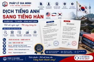 Dịch Tiếng Anh Sang Tiếng Hàn