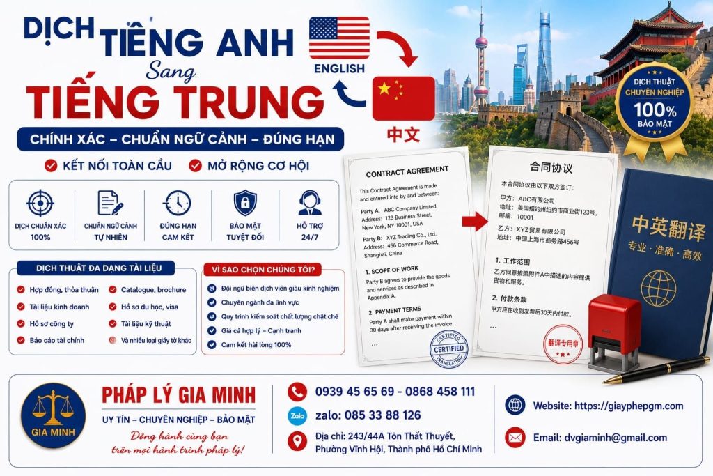 Dịch Tiếng Anh Sang Tiếng Trung