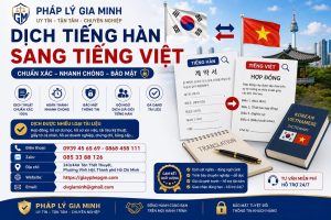 Dịch Tiếng Hàn Sang Tiếng Việt