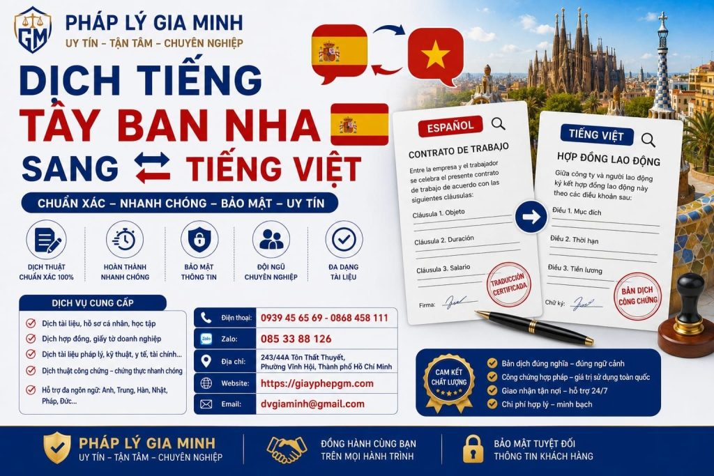 Dịch Tiếng Tây Ban Nha Sang Tiếng Việt