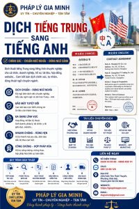 Dịch Tiếng Trung Sang Tiếng Anh