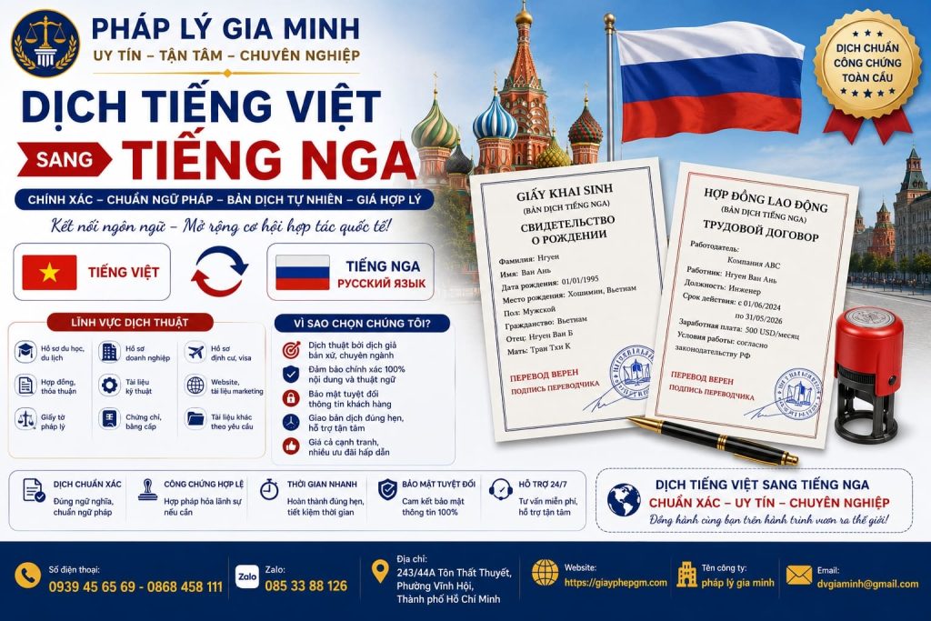 Dịch Tiếng Việt Sang Tiếng Nga