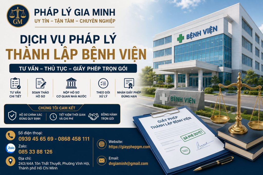 Dịch vụ pháp lý thành lập bệnh viện