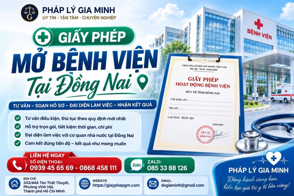Giấy phép mở bệnh viện tại Đồng Nai
