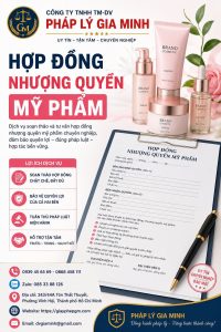 Hợp đồng nhượng quyền mỹ phẩm