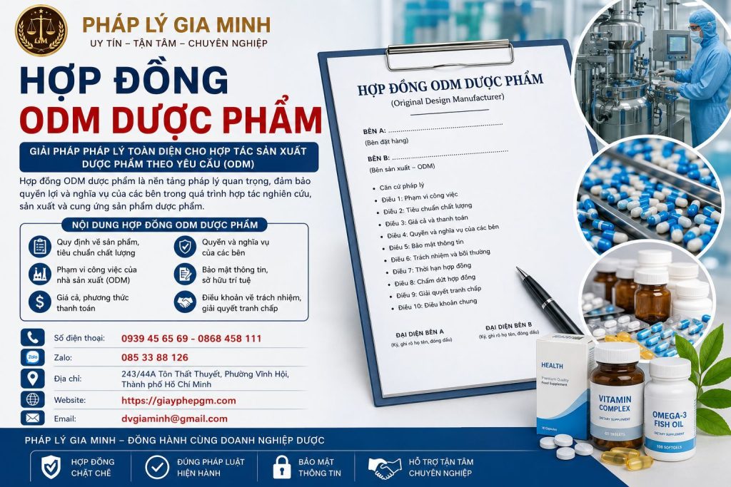 Hợp đồng ODM dược phẩm