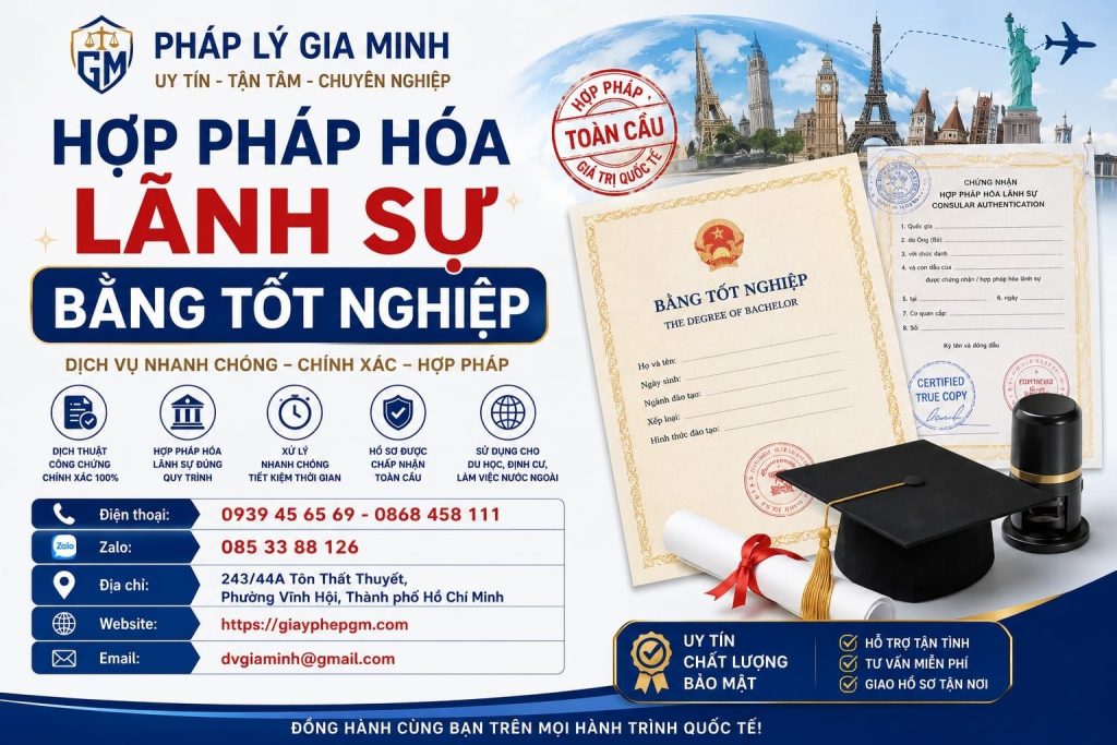 Hợp Pháp Hóa Lãnh Sự Bằng Tốt Nghiệp