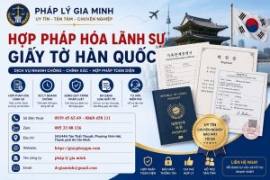 Hợp Pháp Hóa Lãnh Sự Giấy Tờ Hàn Quốc