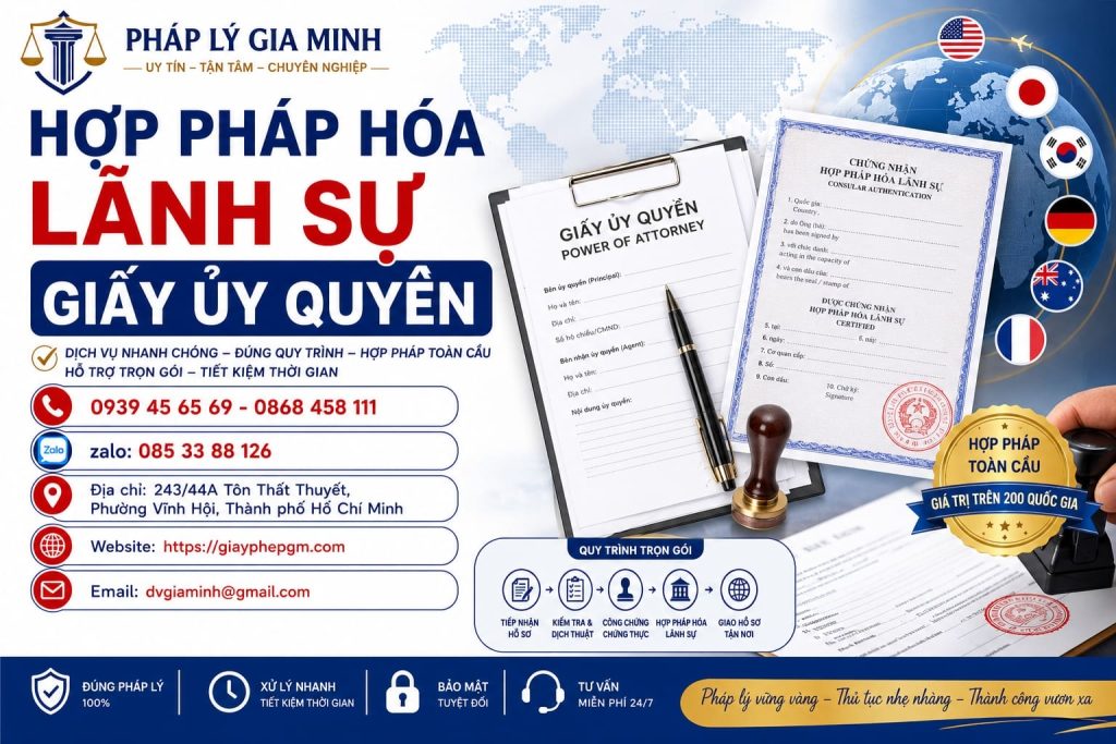 Hợp Pháp Hóa Lãnh Sự Giấy Ủy Quyền