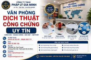 Văn phòng dịch thuật công chứng uy tín