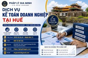 Dịch vụ kế toán doanh nghiệp tại Huế