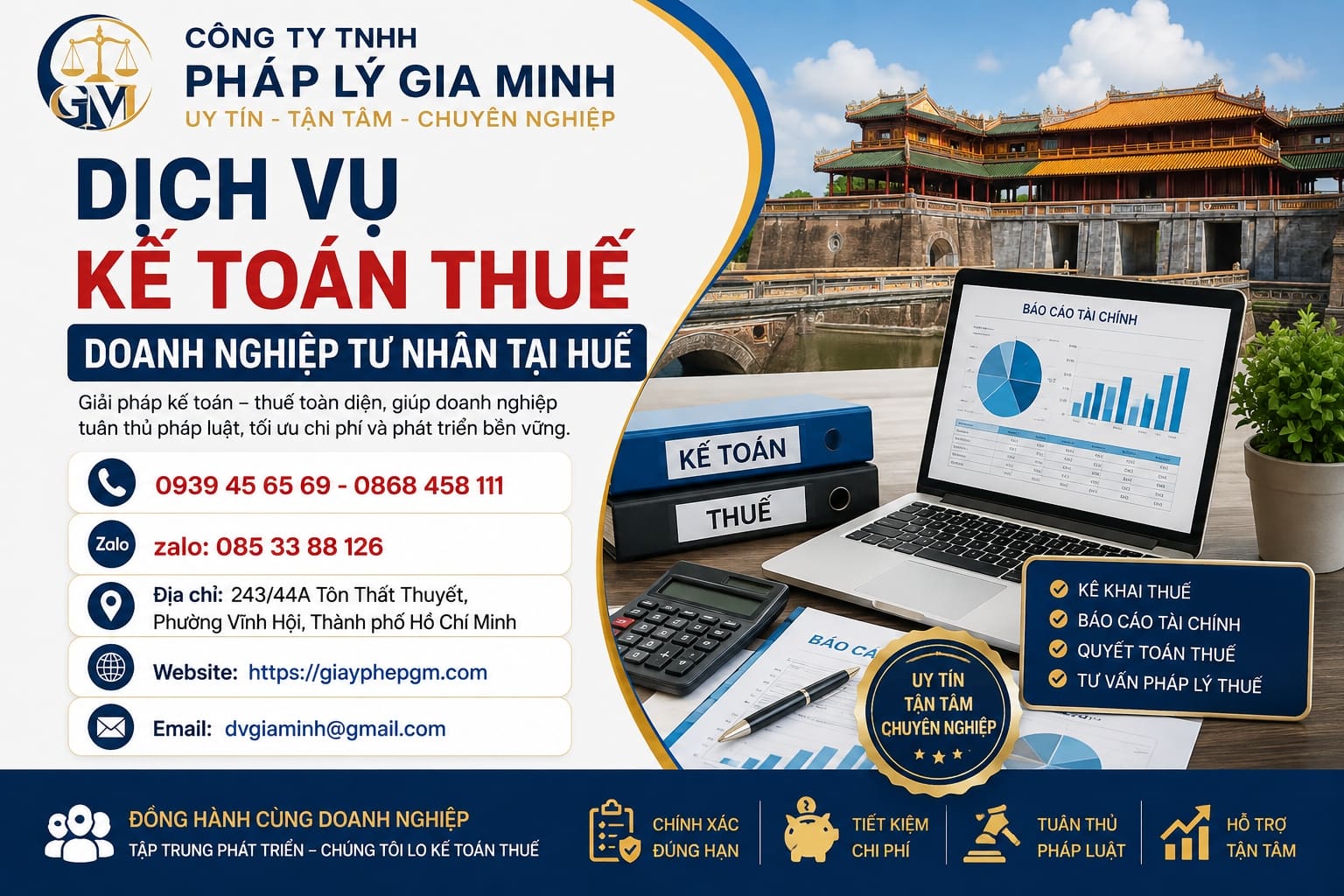 Dịch vụ kế toán thuế doanh nghiệp tư nhân tại Huế
