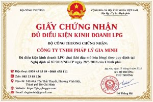 Giấy chứng nhận đủ điều kiện kinh doanh LPG