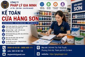 Kế toán cửa hàng sơn