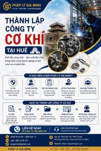 Thành lập công ty cơ khí tại Huế