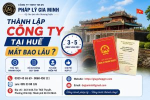 Thành lập công ty tại Huế mất bao lâu