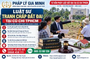 Luật sư tranh chấp đất đai tại Củ Chi TPHCM